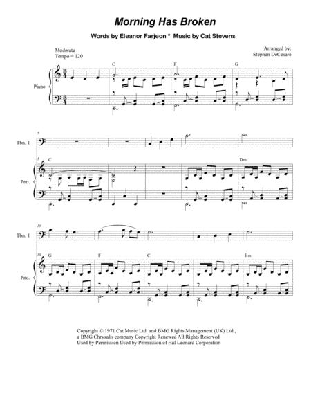 Morning Has Broken (arr. Stephen DeCesare)