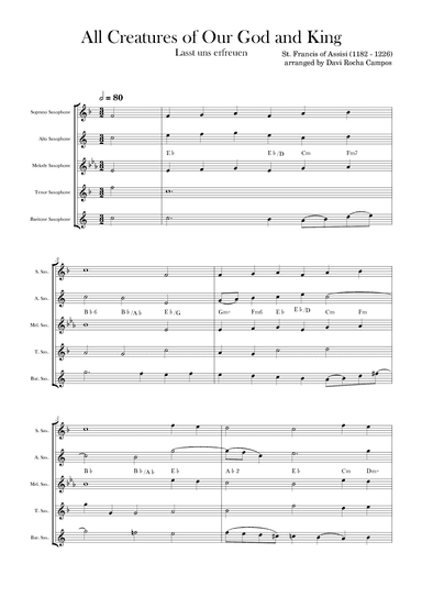 All Creatures of Our God and King (arr. Davi Rocha Campos)