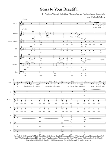 Scars To Your Beautiful (arr. Michael Coderre)
