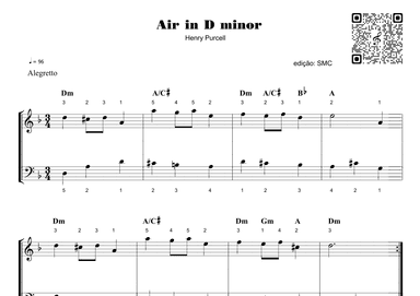 Air in D minor - Henry Purcell (arr. Piano)
