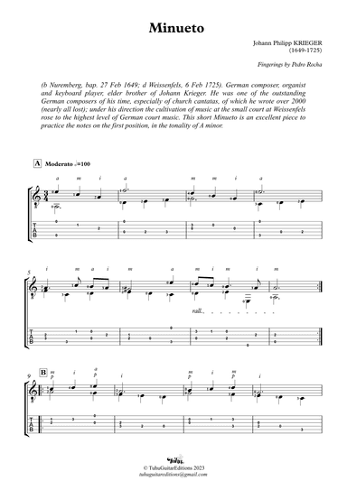Minueto (arr. Pedro Rocha)