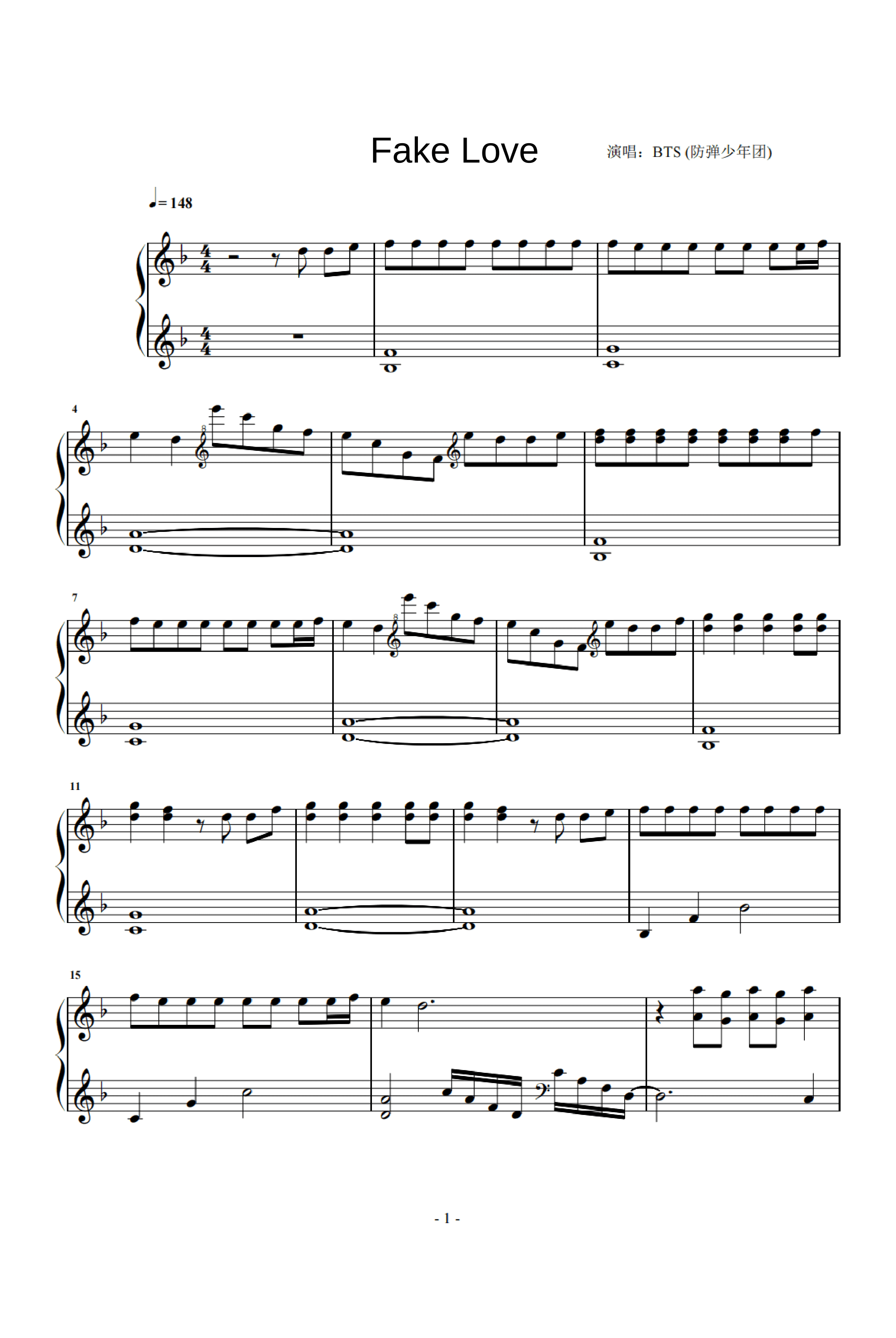 Fake Love (arr. BTS)