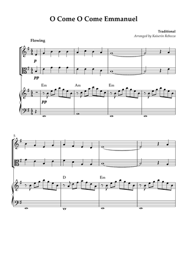 O Come O Come Emmanuel (arr. Kaiserin Rebecca)
