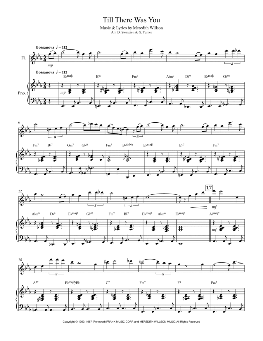 Till There Was You (arr. Debra E. Stempien & Gregory H. Turner)