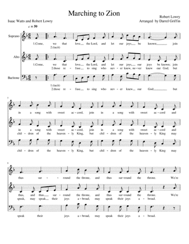 Marching to Zion (arr. Darrel Griffin)