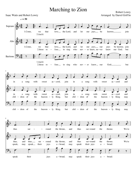Marching to Zion (arr. Darrel Griffin)