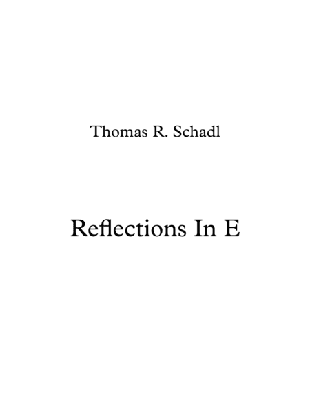Reflections In E
