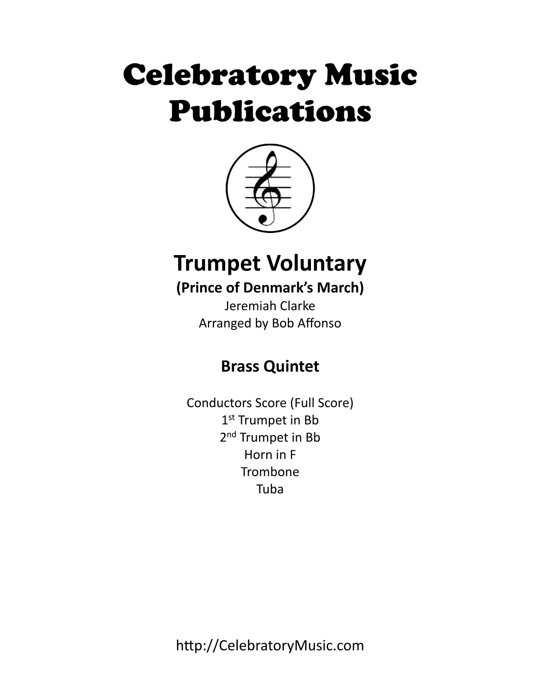 Trumpet Voluntary (arr. Bob Affonso)