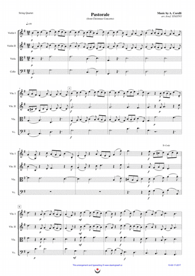 Pastorale (Christmas Concerto) (arr. Josef STASTNY)