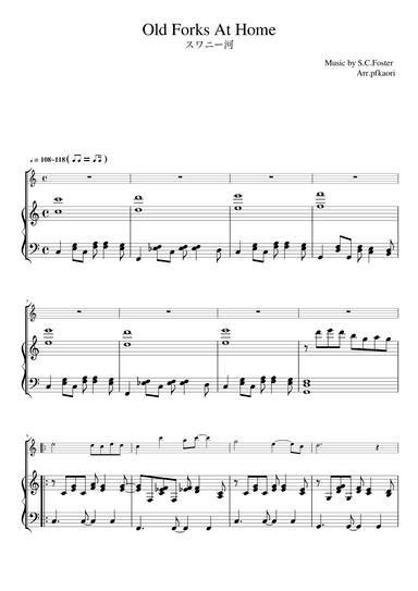 Swanee River  (arr. pfkaori)