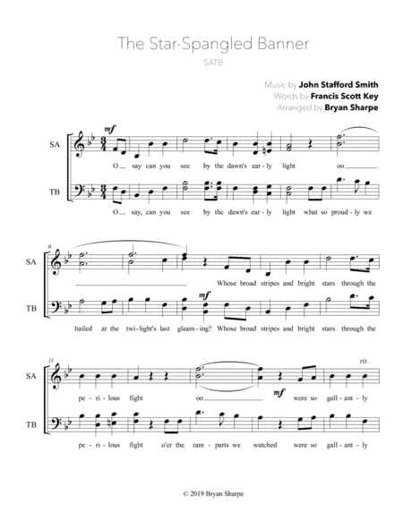 The Star-Spangled Banner (arr. Bryan Sharpe)