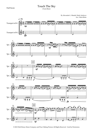 Touch The Sky (arr. Fabio Britto)