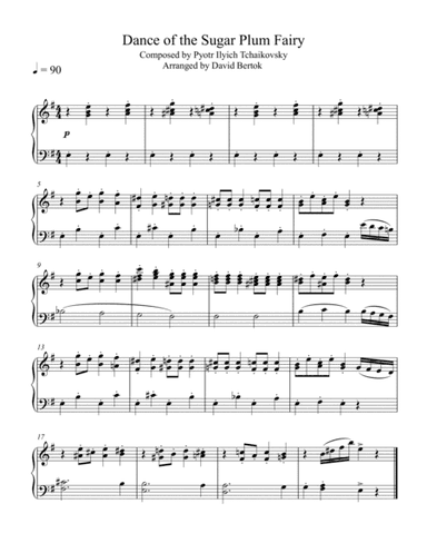 Dance of the Sugar Plum Fairy (arr. David Bertok)