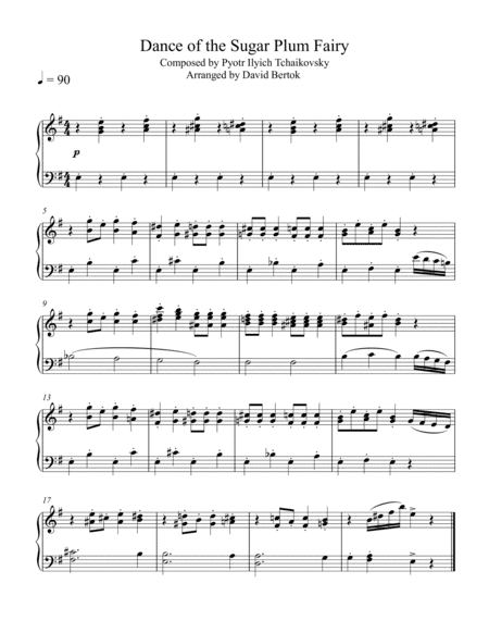 Dance of the Sugar Plum Fairy (arr. David Bertok)