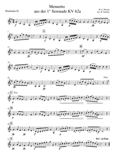 Menuetto (arr. R. Sarlette)