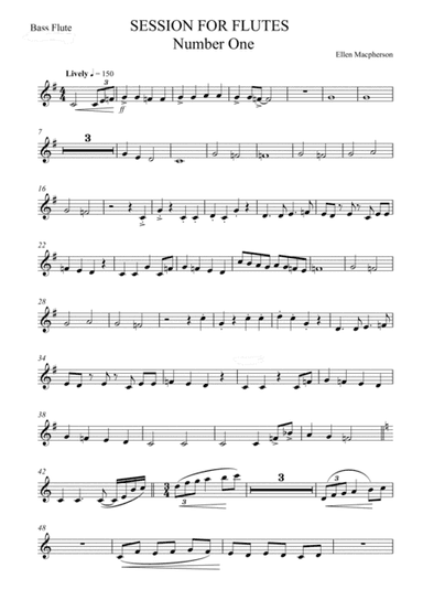 Session for Flutes - Bass Flute Part