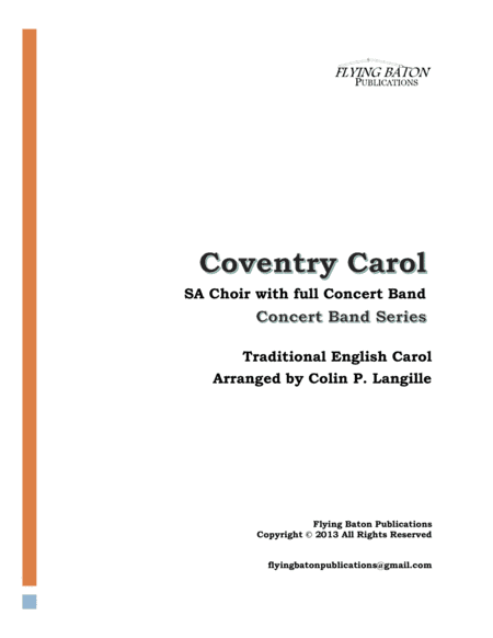 Coventry Carol (arr. Colin P. Langille)