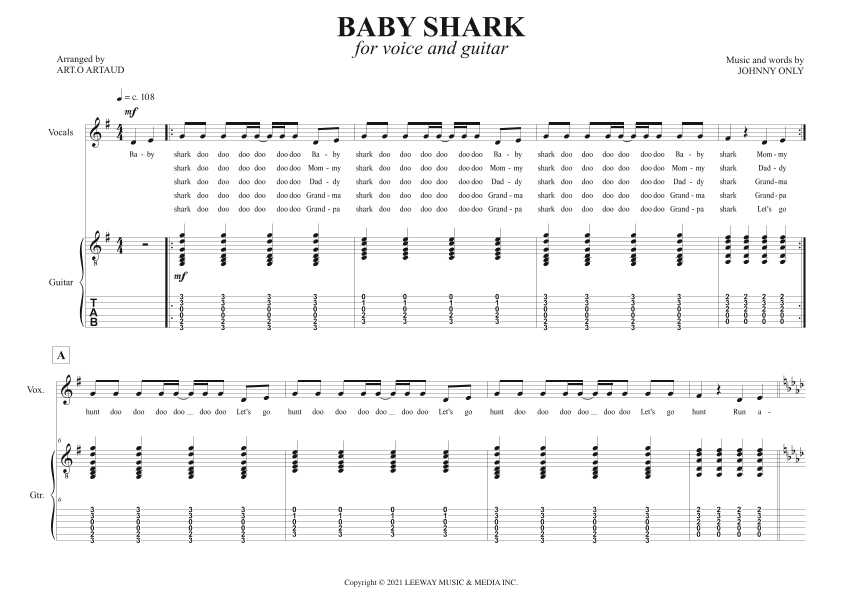 Baby Shark (arr. Art.o Artaud)