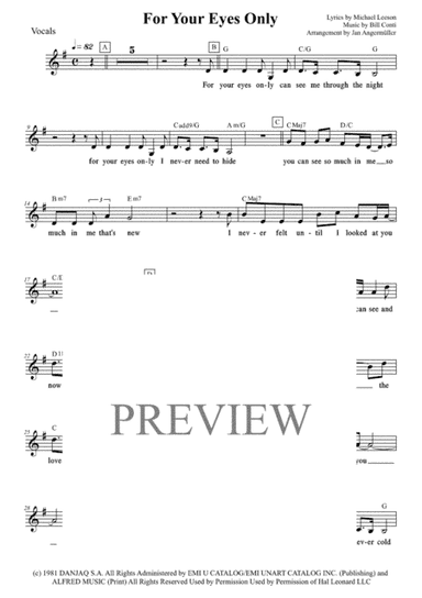 For Your Eyes Only (arr. Jan Angermüller)