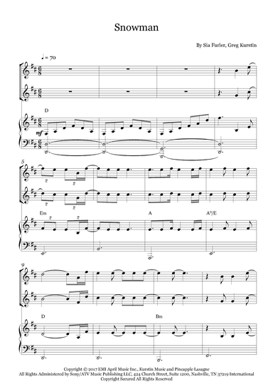 Snowman (arr. Fernanda Moura)