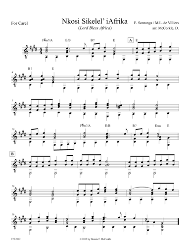 Nkosi Sikelel' iAfrica (Lord Bless Africa) (arr. McCorkle, Dennis F.)