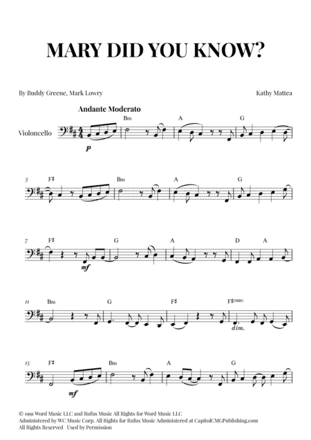 Mary, Did You Know? (arr. Cadenza Editions)