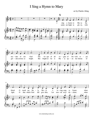 I Sing a Hymn to Mary (arr. Charles L. Abing)