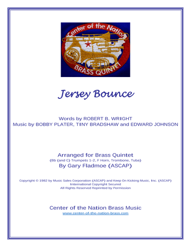 Jersey Bounce (arr. Gary Fladmoe (ASCAP))