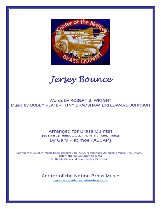 Jersey Bounce (arr. Gary Fladmoe (ASCAP))
