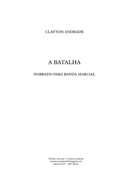 DOBRADO PARA BANDA MARCIAL - A BATALHA