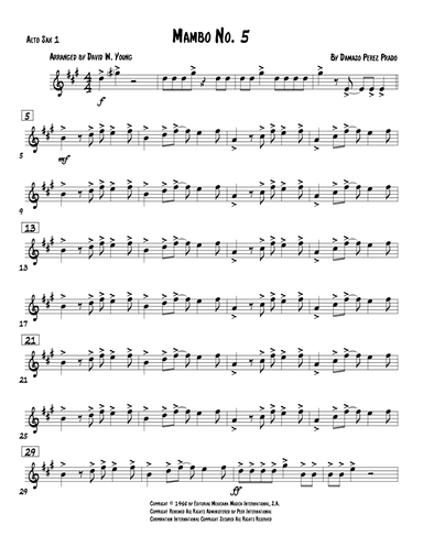 Mambo #5 (arr. David W. Young)