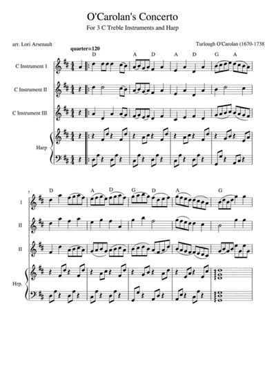 O'Carolan's Concerto (arr. Lori Arsenault)