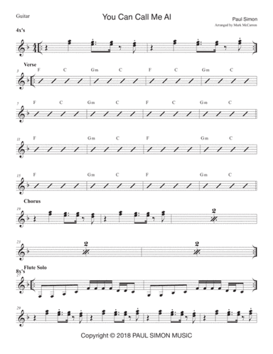 You Can Call Me Al (remix) (arr. Mark McCarron)