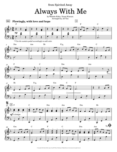 Itsumo Nandodemo (always With Me) (arr. AJ Tan)