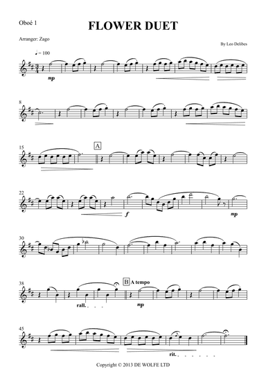 Lakme - Flower Duet (arr. Zago)