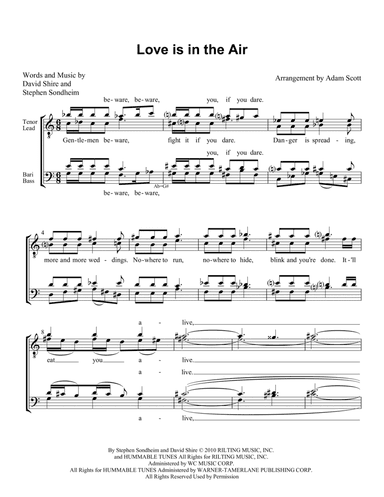 Love Is In The Air (arr. Adam Scott)