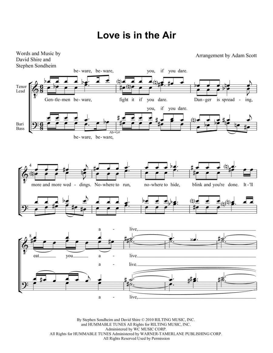 Love Is In The Air (arr. Adam Scott)