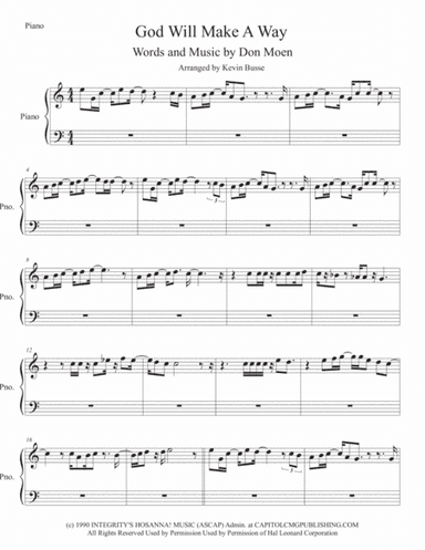 God Will Make A Way (arr. Kevin Busse)