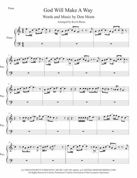 God Will Make A Way (arr. Kevin Busse)