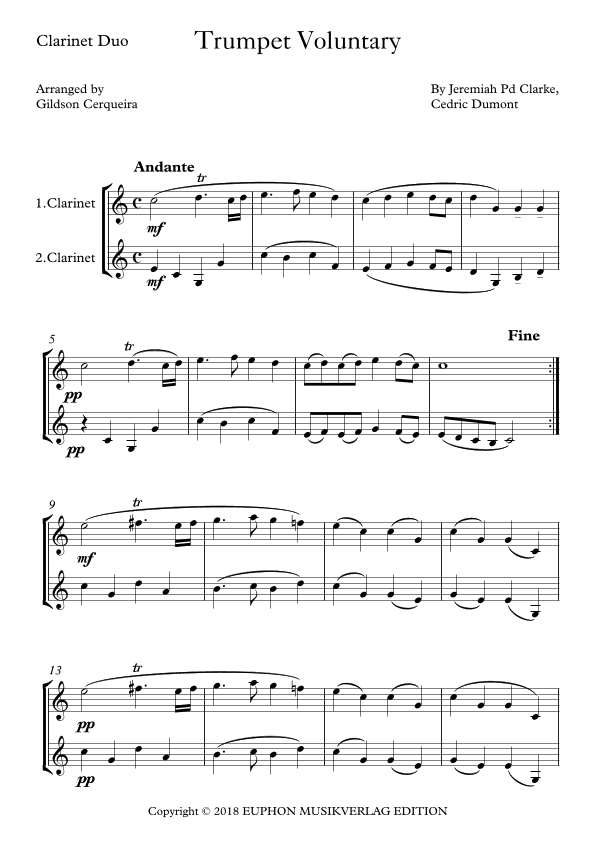 Trumpet Voluntary (arr. Gildson Cerqueira)