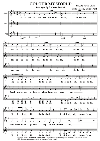 Color My World (arr. Andrew Emmet)