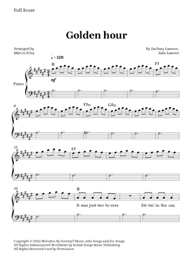 Golden Hour (arr. Márcio Silva)