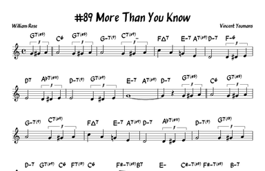 More Than You Know (arr. John Fries)