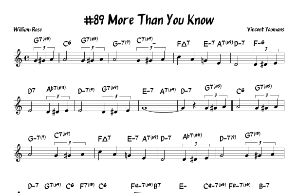 More Than You Know (arr. John Fries)