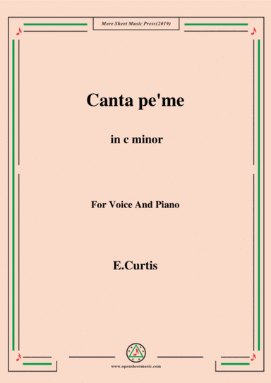 De Curtis-Canta pe' me in c minor (arr. MSM)
