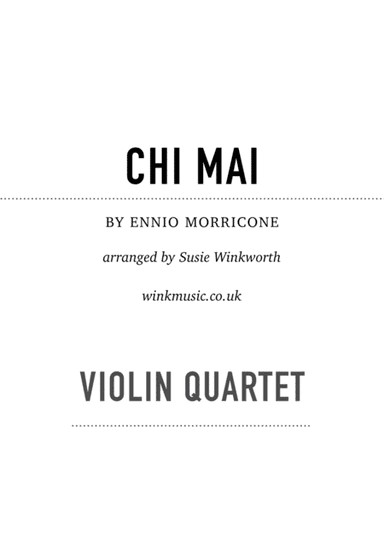 Chi Mai (arr. Susie Winkworth winkmusic.co.uk)
