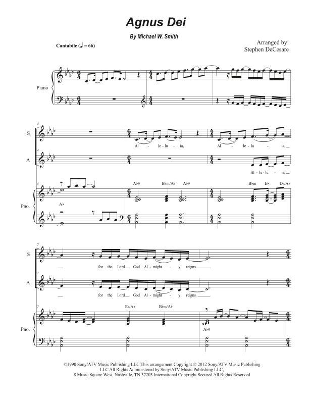 Agnus Dei (arr. Stephen DeCesare)