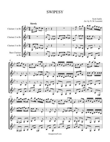 Swipesy (arr. Nick Lacanski)