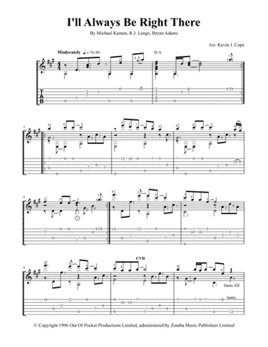 I'll Always Be Right There (arr. Kevin J. Cope)