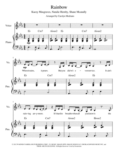 Rainbow (arr. Carolyn Medrano)